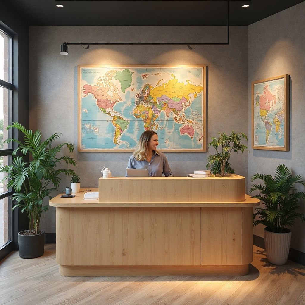 TravelNest Agency office