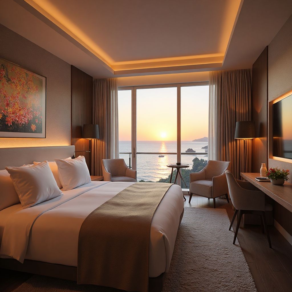 Luxury accommodation with ocean view